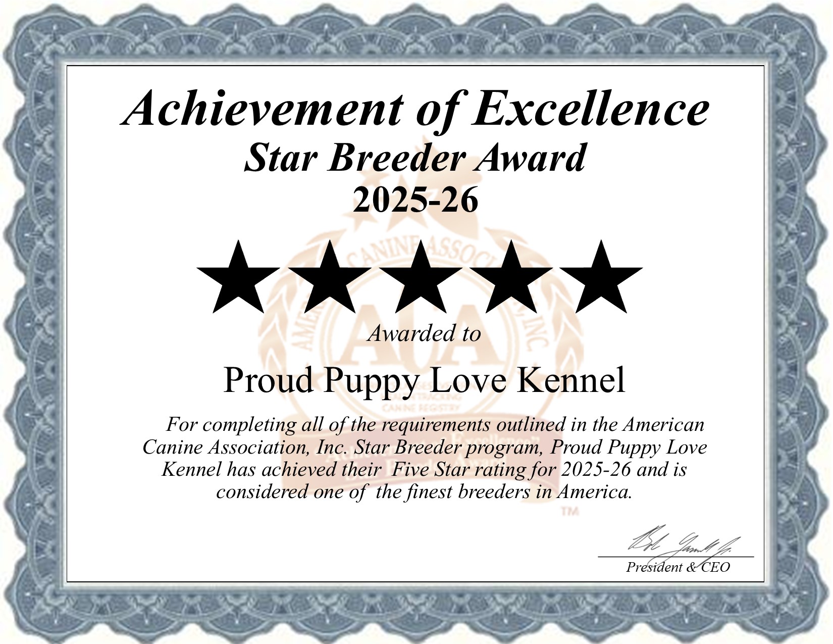 Proud Puppy, Love Kennels, dog, breeder, star, certificate, Proud Puppy-Love Kennels, Willow Springs, MO, Missouri, puppy, dog, kennels, mill, puppymill, usda, 5-star, aca, ica, registered, Cavashon